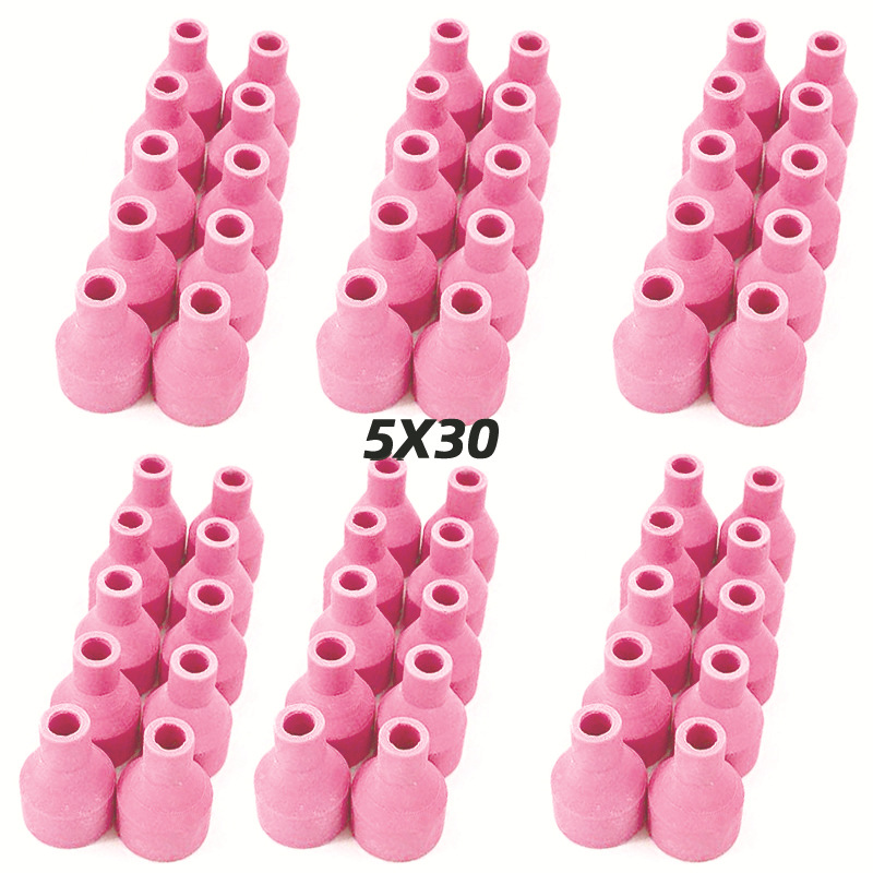 Argon arc welding porcelain nozzle QQ150 welding torch porcelain nozzle 4 5 6x 30 porcelain nozzle ceramic protection nozzle TIG welding torch porcelain Nozzle nozzle