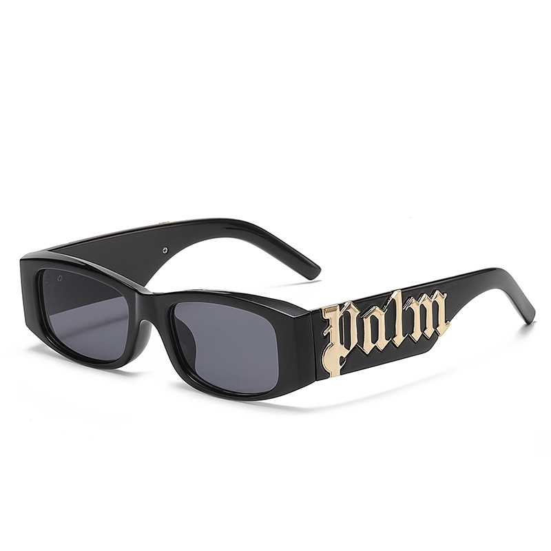 European and American personality small frame sunglasses women's high-level cross-border wholesale fashion wide-leg sunglasses men's anti-ultraviolet