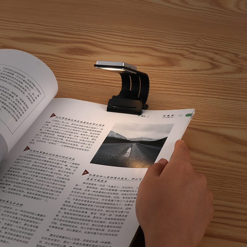 Reading lamp student eye protection creative night light button type portable book lamp learning lighting led bookmark lamp