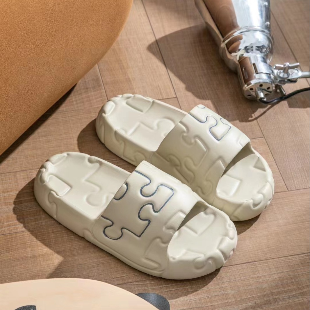Thick bottom drooping light Eva soft bottom simple slippers men's home sports casual all-match cross-border wholesale