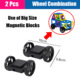 Pair of medium wheels