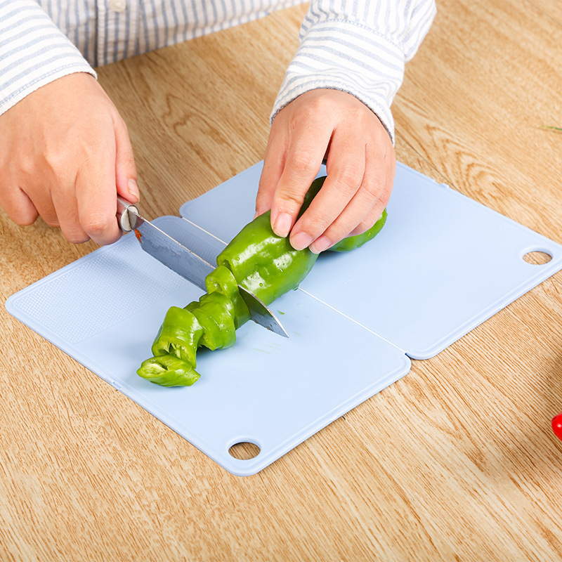 Japanese Style Folding Cutting Board Multi-functional Fruit Cutting Board Household Kitchen Plastic Cutting Board Folding Mold-proof Small Cutting Board