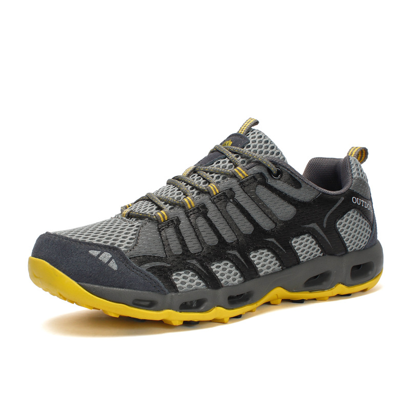 6126 men's and women's upstream shoes outdoor sneaker spring and summer mesh surface lightweight non-slip breathable off-road running hiking shoes