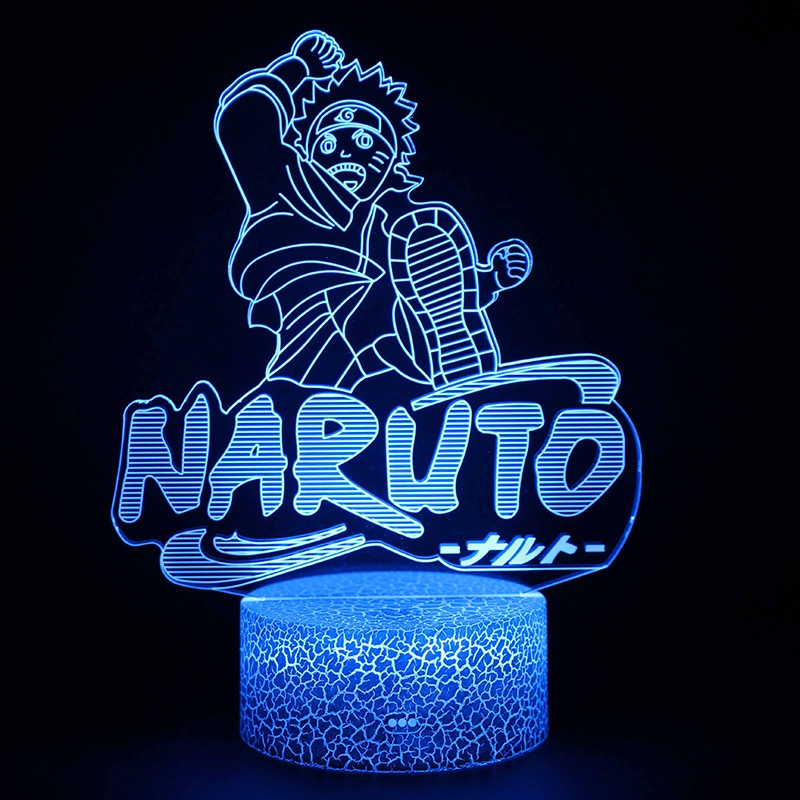 Cross-Border dedicated to Naruto Naruto Bosasuke 3d night light modeling light LED visual stereo light USB table lamp