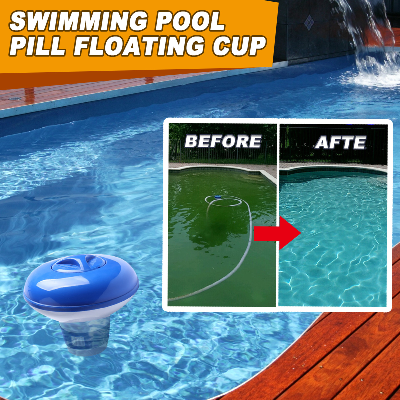Swimming Pool Doser Swimming Pool Floating Water Effervescent Tablets Floating Cup Swimming Pool Automatic Doser Floating Doser