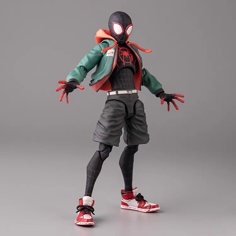 マーベル Shf スパイダーマン パラレル ユニバース 2 水平ユニバース マイルズ モラレス アクションフィギュア箱入りハンドヘルド模型玩具|undefined