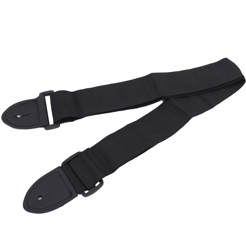 Black folk guitar strap guitar ukulele strap musical instrument accessories widened universal strap