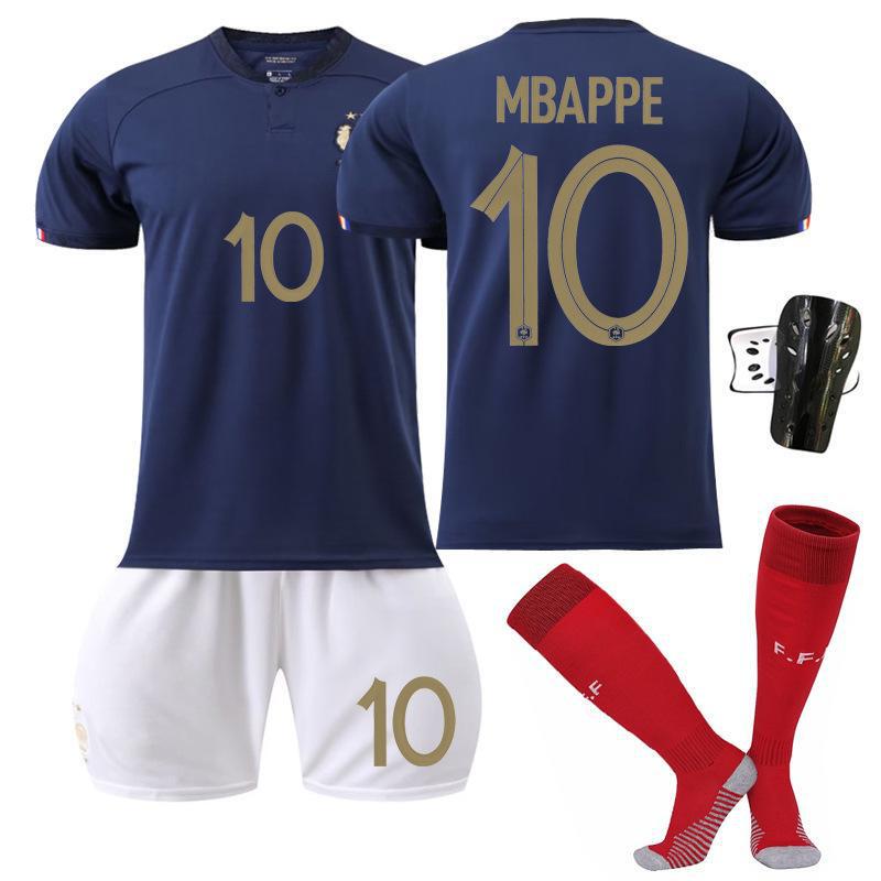 2022フランスw杯10番ムバペ19本ゼマ11デンベレ9ジールユニフォーム子供用サッカーユニフォーム|undefined