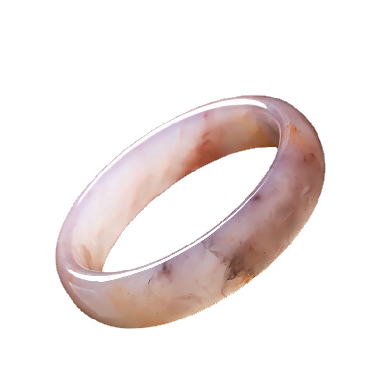 She Taicui Violet Jade Bracelet Clove Purple Jade Natural Smoke Purple Jade Bracelet Violet Gold Silk Jade Factory Supply