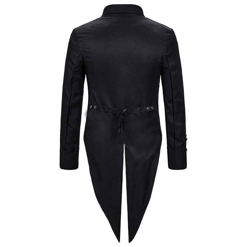 European and American Fashion Spring and Autumn Men's Performance Clothing Tuxedo Evening Dress Slim-fit Solid Color Lasel Single-breasted Suit