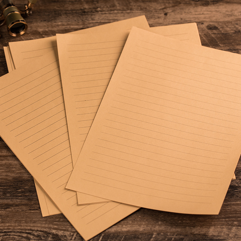 Letter PAper Envelope Printing Production Retro KrAft PAper White Thickeneded Chinese Style A5A4 Ancient Style Love Letter Confession Letter PAper