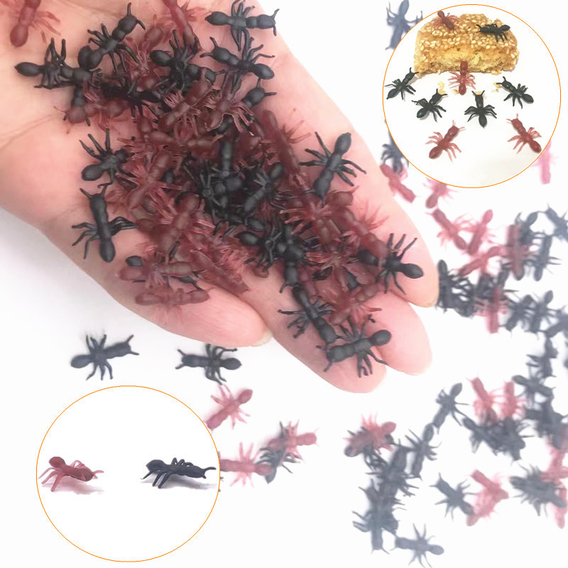 Plastic little ants Halloween April Fool's Day creative new strange funny little toy insect model simulation ants