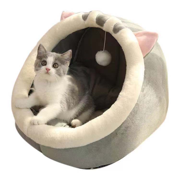 四季通用の半閉鎖式の包みのかわいい猫の巣のネットの赤い猫の巣の犬の巣の冬の保温の犬の巣のペットの卸売り|undefined
