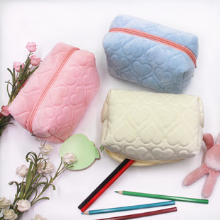 New ins Pillow Pillow Bag Pillow Pen Bag High Color Value Super Large Capacity School Pen Bag Storage Stationery Wholesale