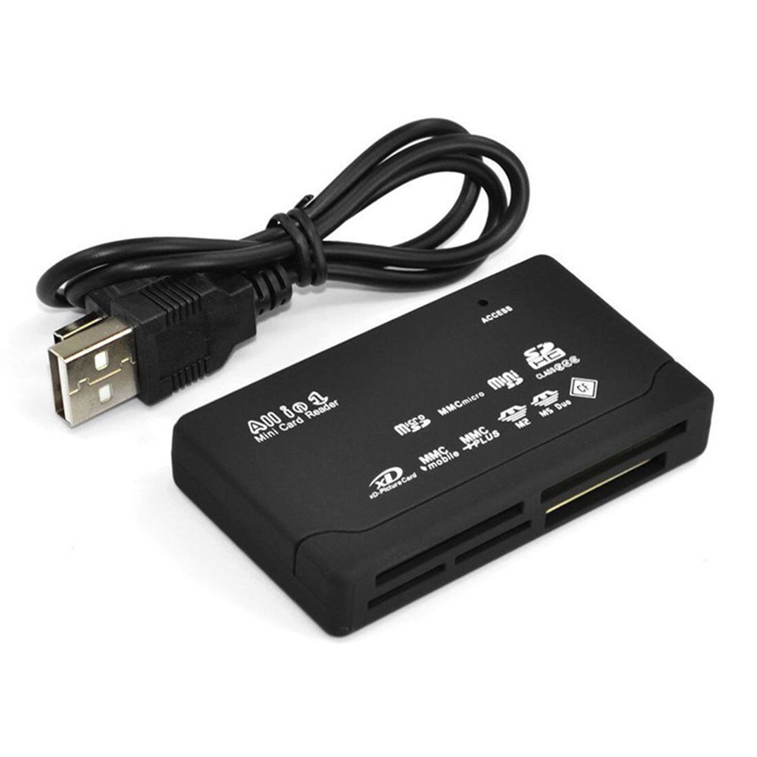 In stock USB2.0 all-in-one mobile phone memory card TF/CF/SD six-in-one six-Port high-speed password box card reader