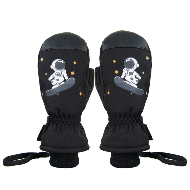 24 Winter New Waterproof Children's Ski Gloves Warm Non-slip Snowboard Children's Ski Gloves