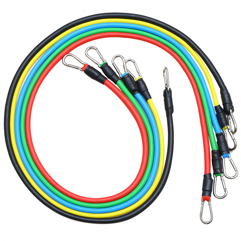 Portable Household 11-Piece Set Tape Rope Set Training Combination Elaine Rope Fitness Men's Door Resistance Band