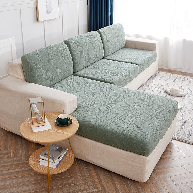 Cross-border new waterproof elastic sofa hat three-dimensional relief jacquard lazy sofa cushion cover multi-person combination