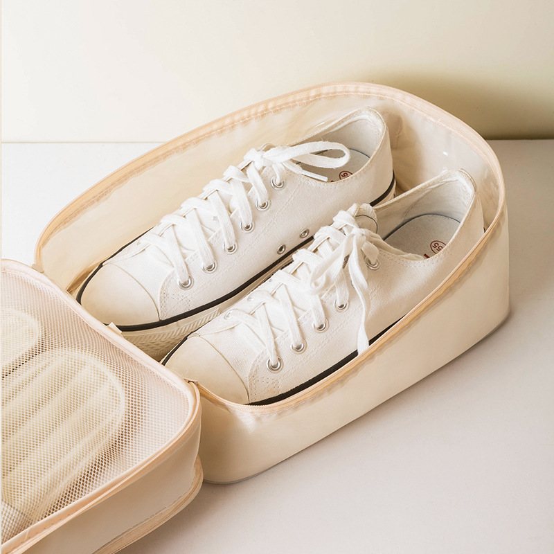 Outdoor Travel Shoes Storage Bag Three-Layer Thickened Dustproof Portable Storage Shoes Bag Travel Easy Carrying Shoes Bag