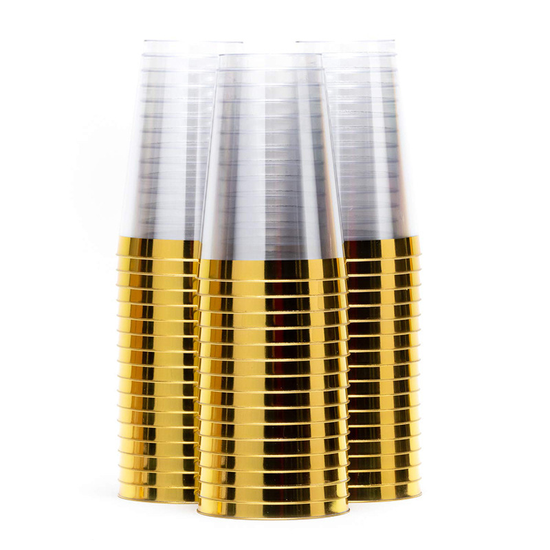 16オンス金色使い捨てコッププラスチックジュースカップパーティーカップ金色食器カップメーカー直営|undefined