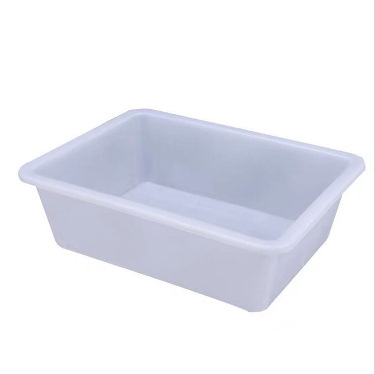 White Plastic Box Rectangular Spicy Hot Kindergarten Ice Tray Thickened Display Small Storage Basket Lid Frame Basket