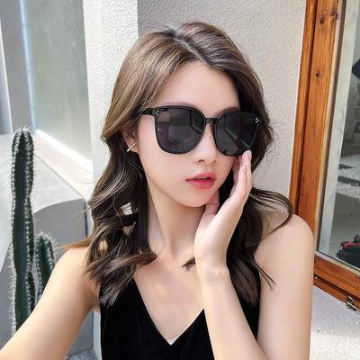 ins New Style Internet Celebrity Same Style Korean Style Trendy GM Sunglasses Micro Business Sunglasses Three Dots Glasses Sunglasses