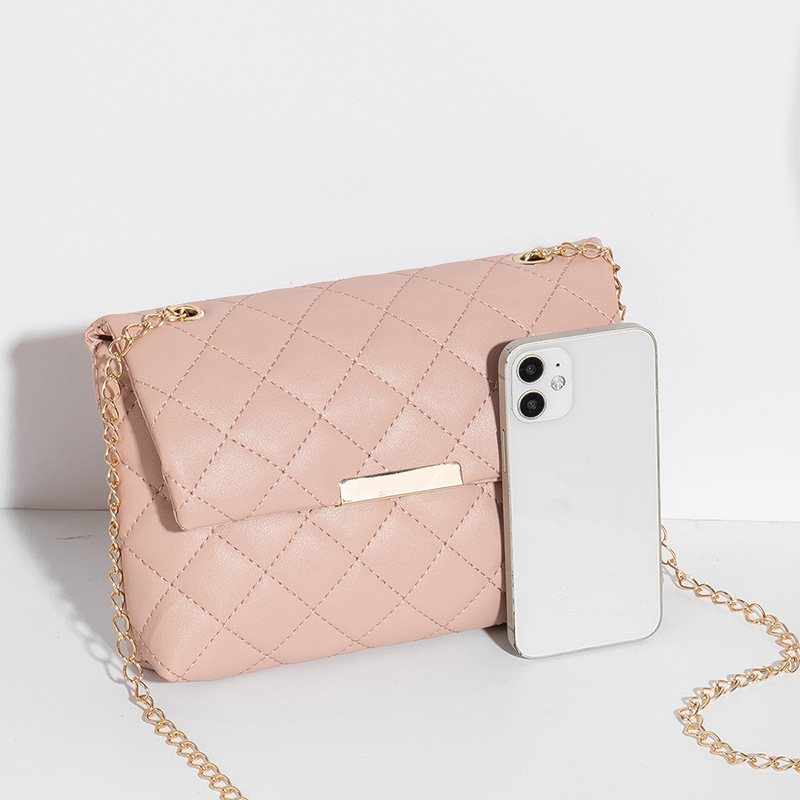Korean version of the rhombus bag women's bag 2022new bag embroidered small square bag Southeast Asian foreign trade wholesale chain messenger bag