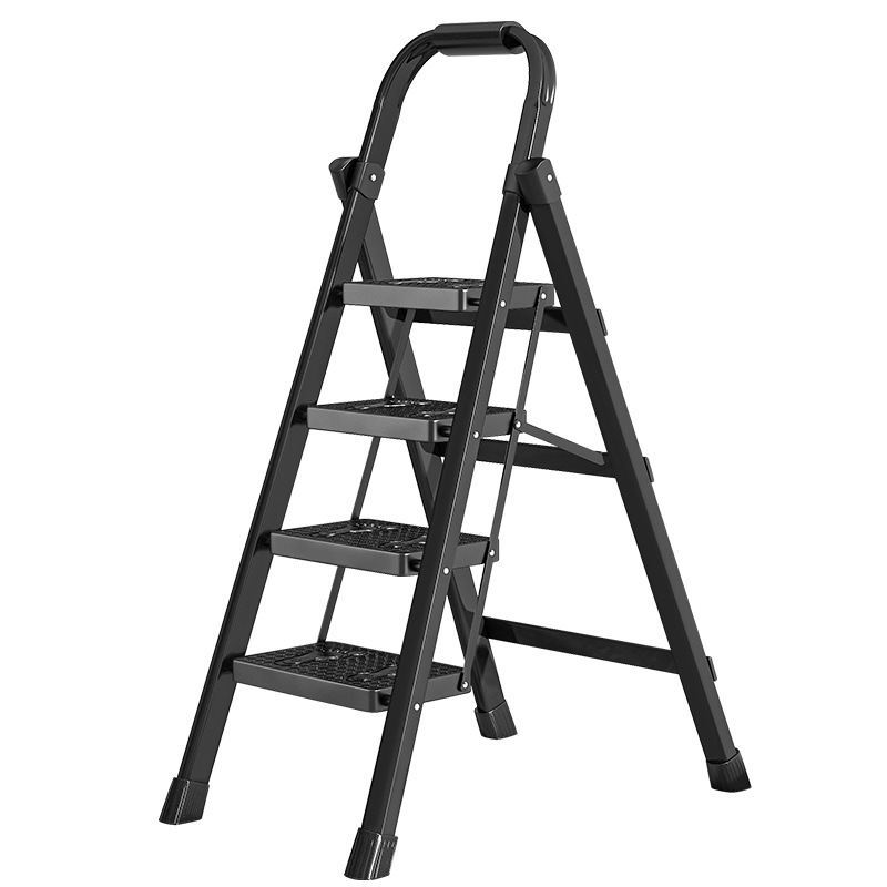 Ladder household folding retractable multifunctional indoor herringbone ladder folding ladder stairs step ladder cabinet stairs thickened portable