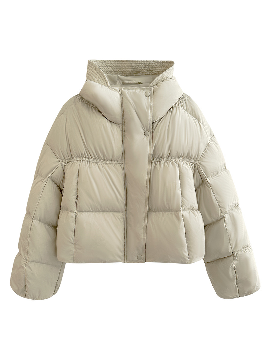 [7-color optional] 2024 winter new design 90 white duck down hooded down jacket short coat A3708