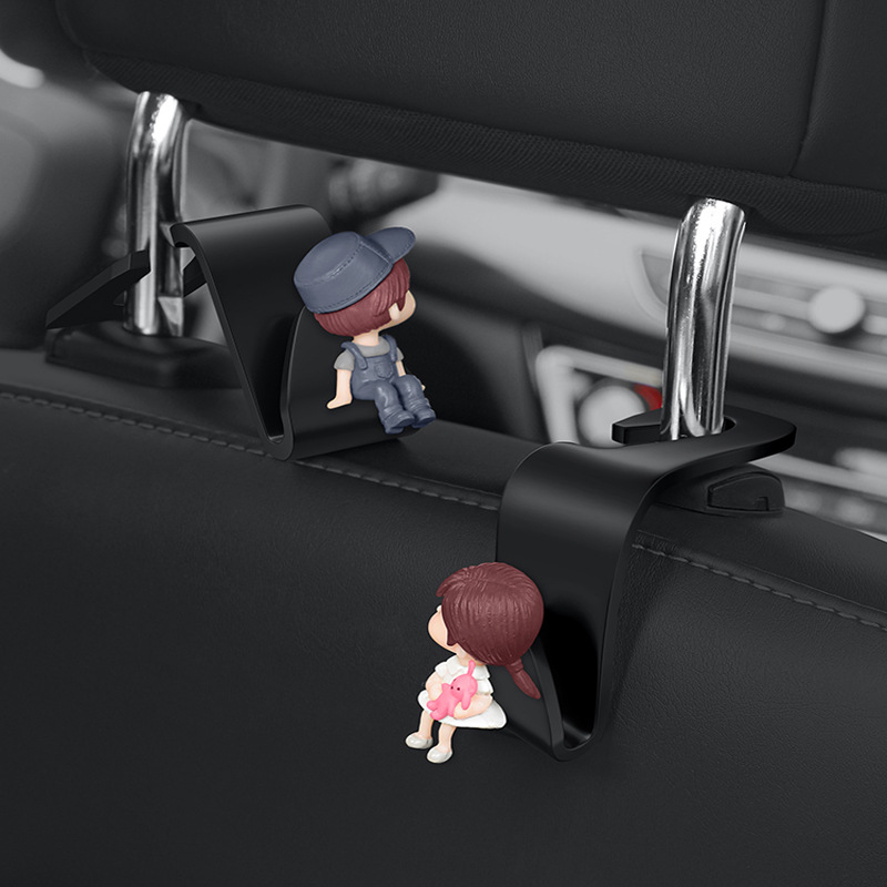 Car Hook Car Seat Back Interior Supplies Hidden Adhesive-Free Rear Backrest Multifunctional Storage Hook
