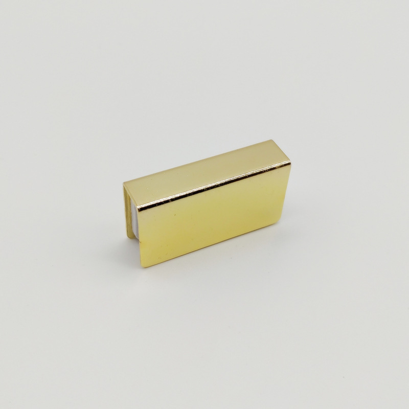 Acrylic display cabinet gold door clip can clip 6mm window U-shaped glass door clip