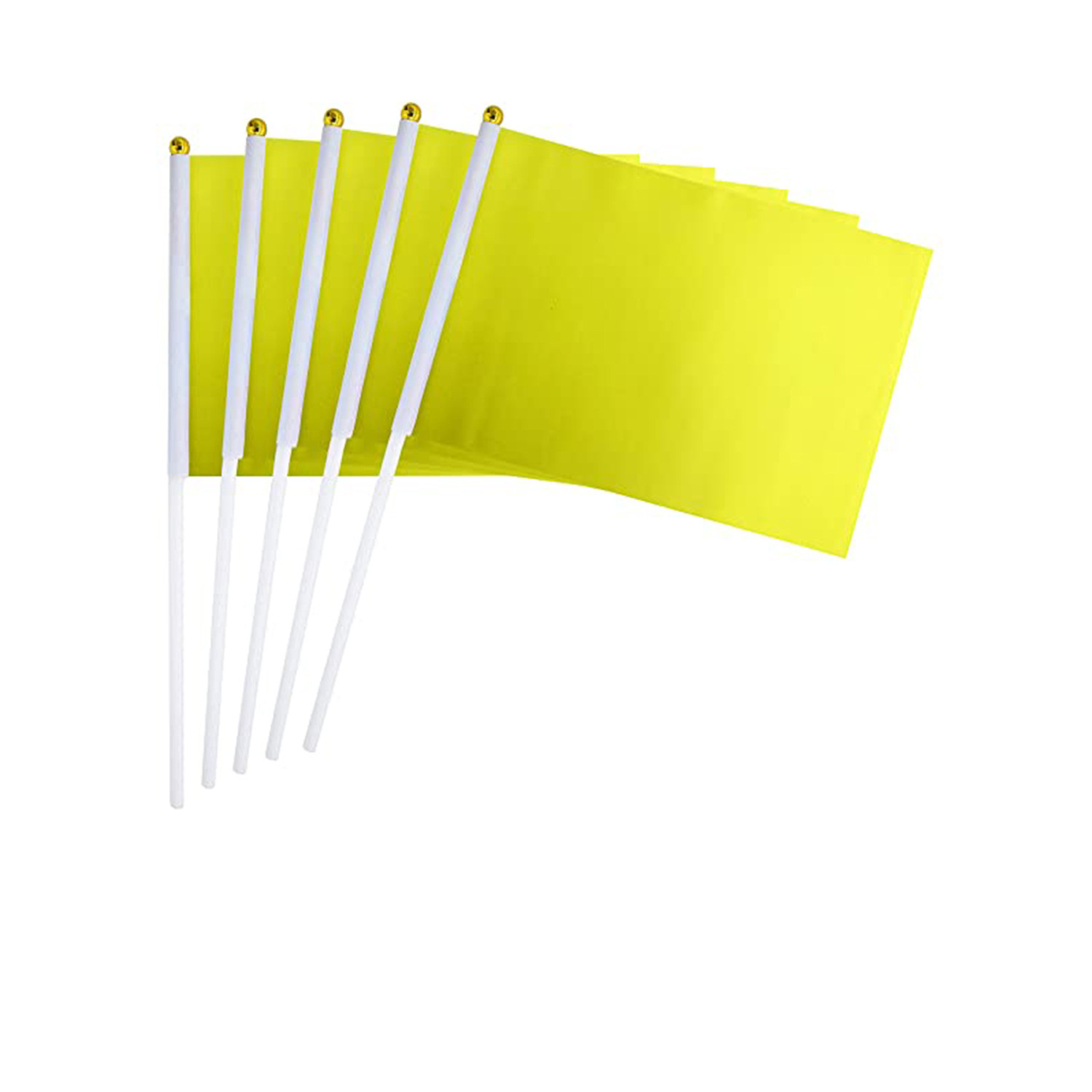 14*21cm solid color hand flag in stock white red flag factory blue flag No.7 No.8 with pole