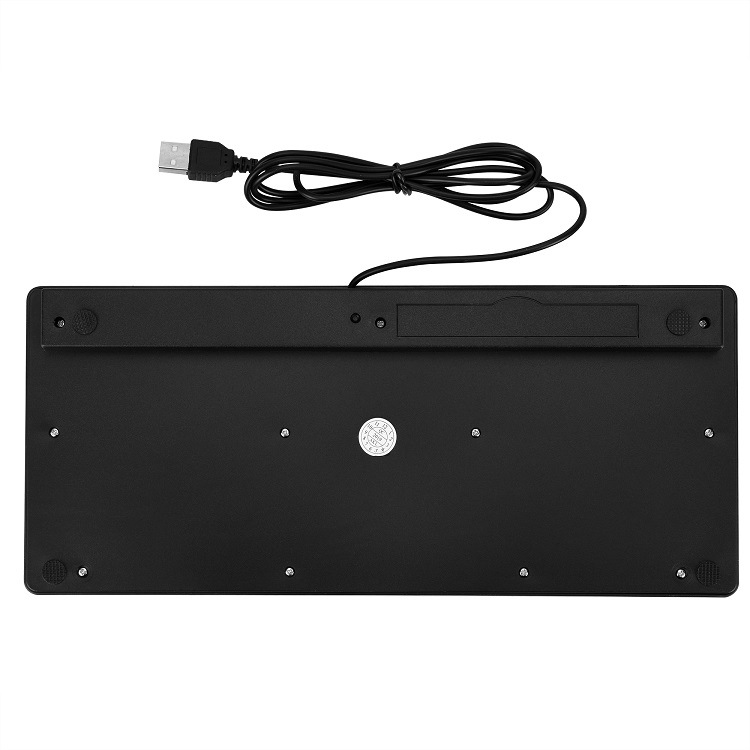 Проводная мини-клавиатура Интерфейс USB настольный компьютер беззвучная ультратонкая клавиатура с 78 клавишами на немецком маленьком языке