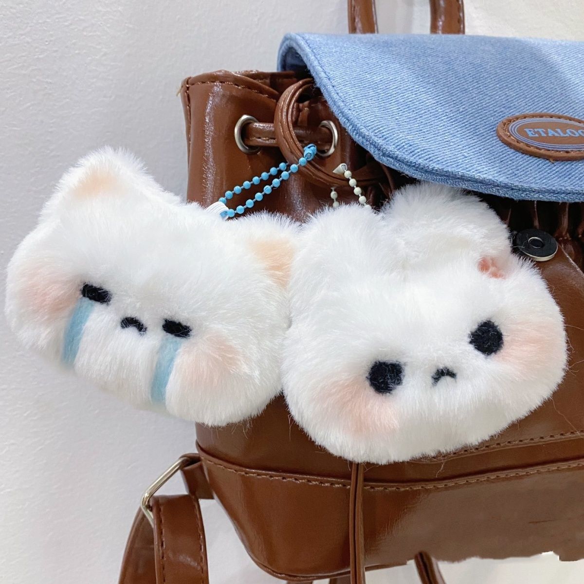 Cute sweetheart rabbit plush toy pendant student schoolbag bag decoration chain super cute keychain gift