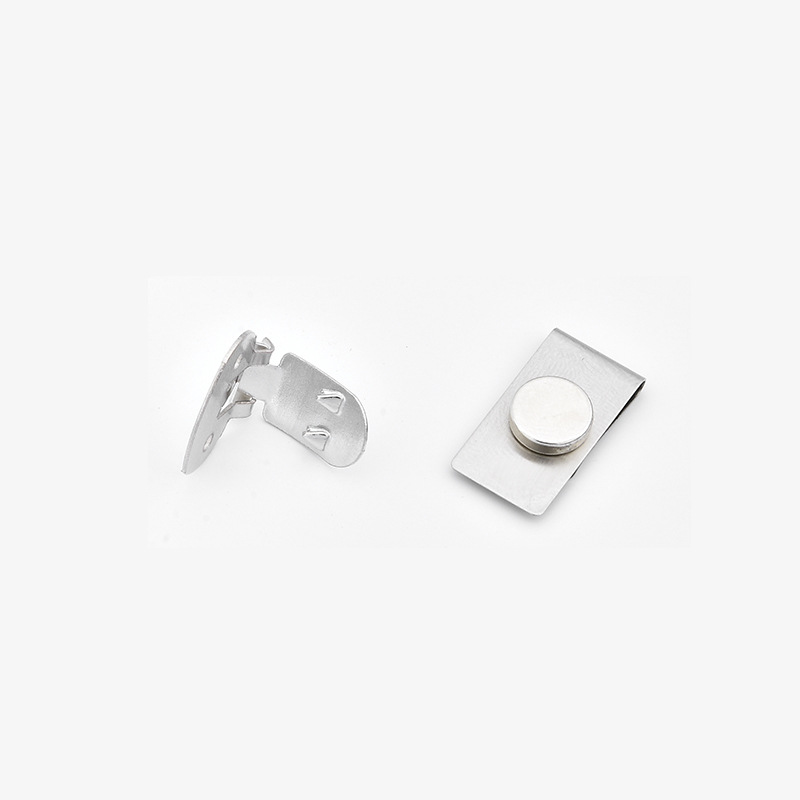 Magnetic suction tie clip personalized laser anti-wrinkle seamless shirt magnet suction buckle anti-floating invisible placket fixed buckle