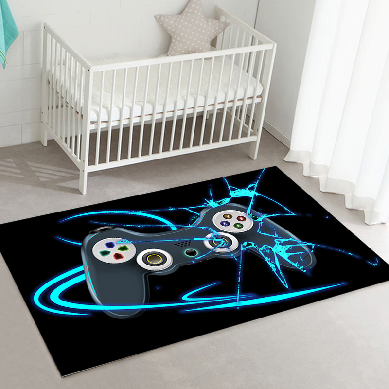 Cross-border new game controller series doormat home living room carpet bedroom carpet entertainment place carpet