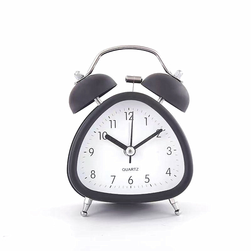 3 inch cartoon metal bell mute alarm clock student bedside small cute bedroom creative Bell Yiwu batch