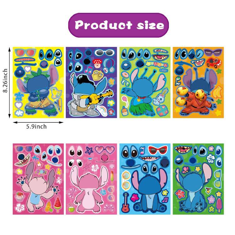cartoon toy children diy puzzle sticker color 9 make your own children puzzle sticker