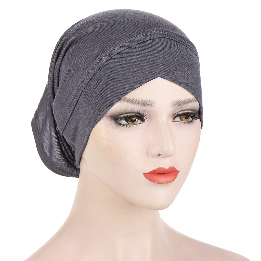 AliExpress new multi-color forehead cross barrel cap fashion solid color mercerized cotton base cap spot
