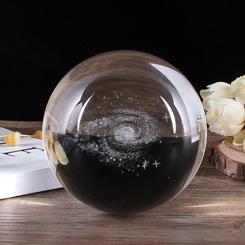 Factory direct crystal ball custom 6 8 10cm crystal ball custom glass ball engraved cross-border spot wholesale