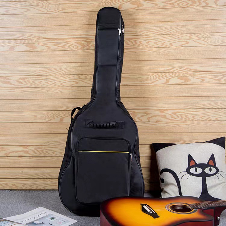 41 Inch Cotton Thickened Waterproof Guitar Backpack Folk Guitar 5mm Thickened Waterproof Bag Single Layer Oxford Cloth Bag