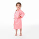 Cross-border pure color children's bathrobe foreign trade thin big children satin nightgown baby catwalk cardigan boys and girls bathrobe