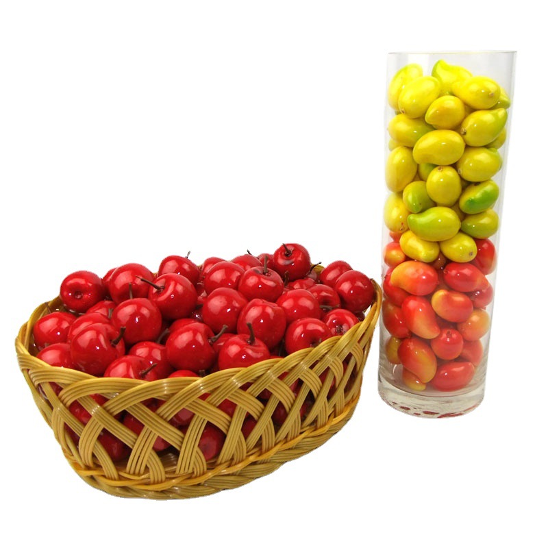 Simulation fruit Mini small fruit model simulation fruit and vegetable set fake fruit props decoration accessories