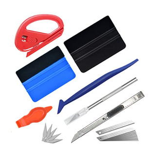 Car color change film tool set invisible car clothing film 8 piece set Film tool scraper