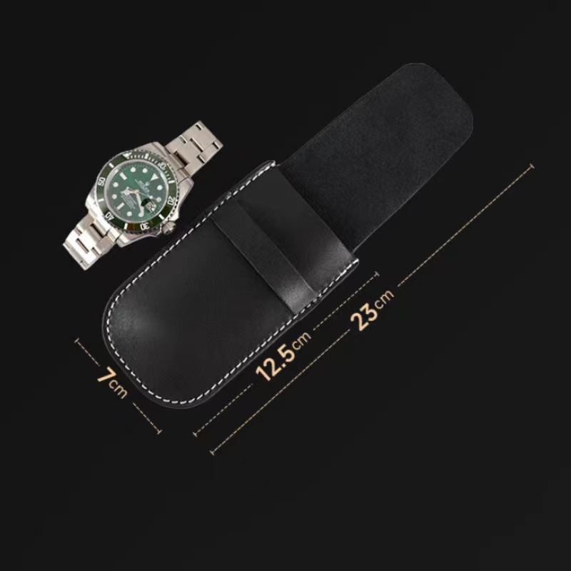In stock PU leather watch storage bag flip watch line watch storage bag wrist watch bag gift watch bag
