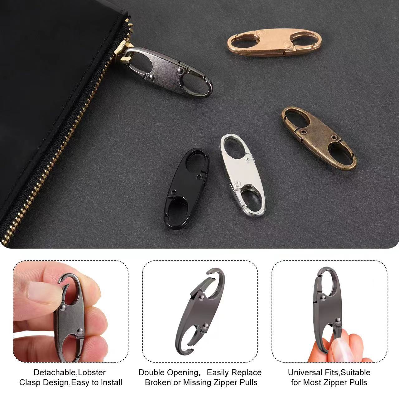 S-type Spring buckle quick hanging key luggage chain metal alloy carabiner mini eight-word buckle adjustable buckle