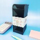 Transparent black 21*9*8.3cm (large with surrounding label)