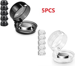 5PCs gas stove knob protective cover anti-oil stain anti-baby touch stove switch safety cover WT01