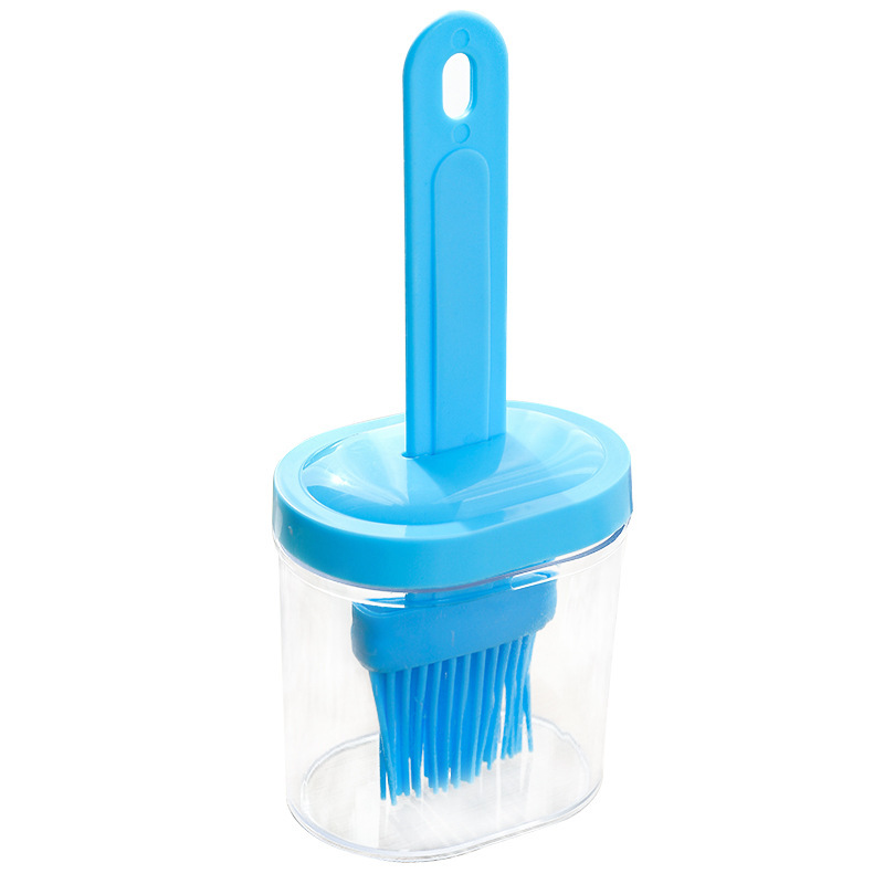 Household silicone oil brush with bottle small Oiler Kitchen pancake high temperature resistant baking artifact integrated barbecue oil bottle brush