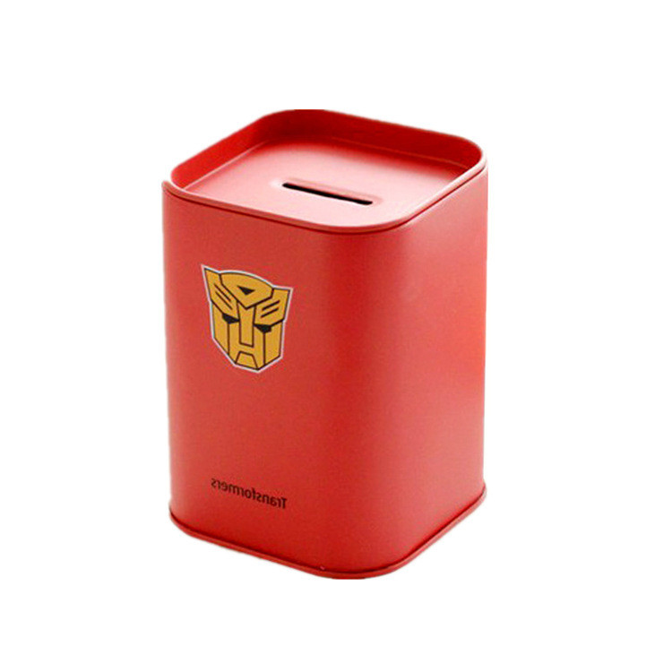 New Internet Celebrity Tinplate Piggy Bank Cartoon Creative Pen Holder Children's Cute Piggy Bank Gift Factory Direct Supply
